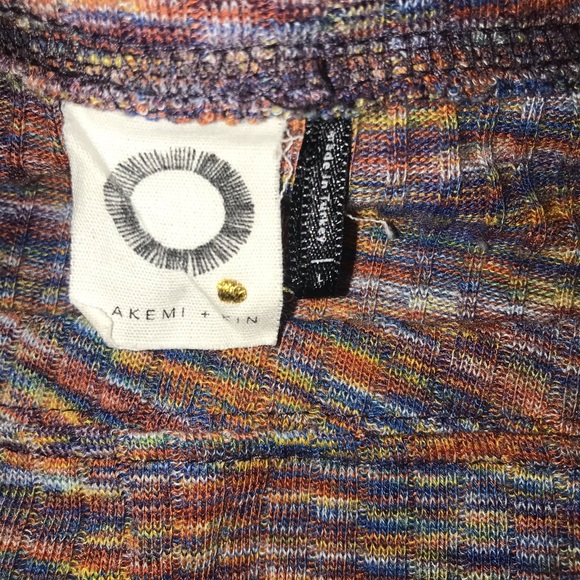 ANTHROPOLOGIE Akemi Kin Zaka bell sleeve top multi colored - Picture 4 of 9